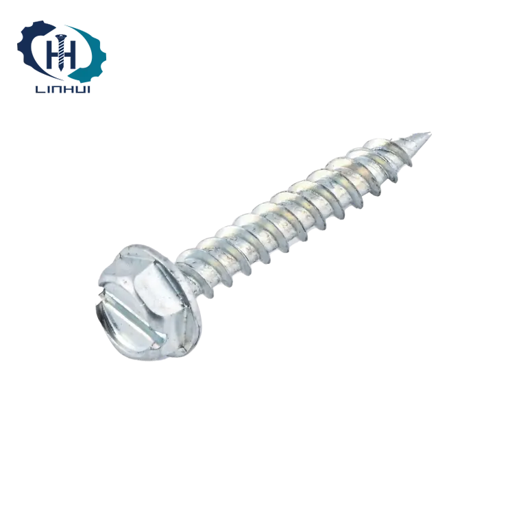 Hex Washer Head Slotted Self Tapping Screw